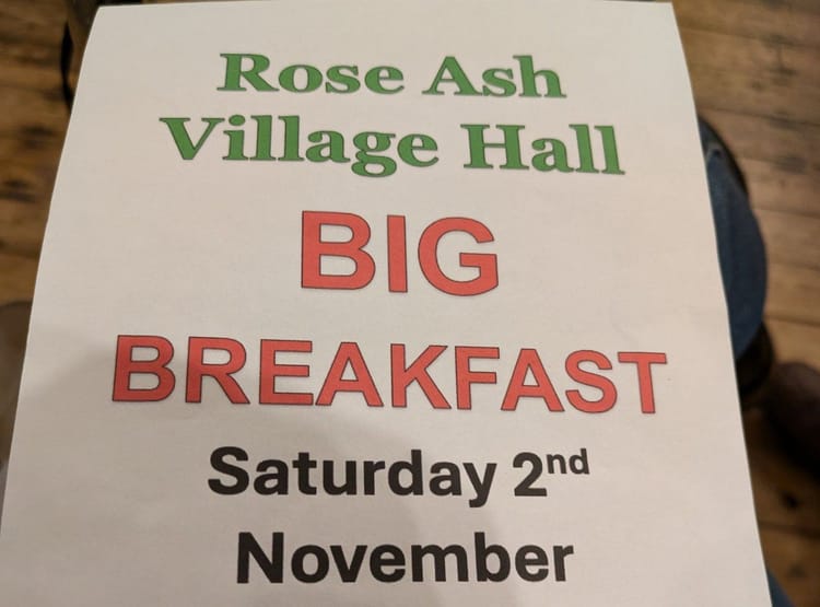 Saturday November 2nd - BIG BREAKFAST